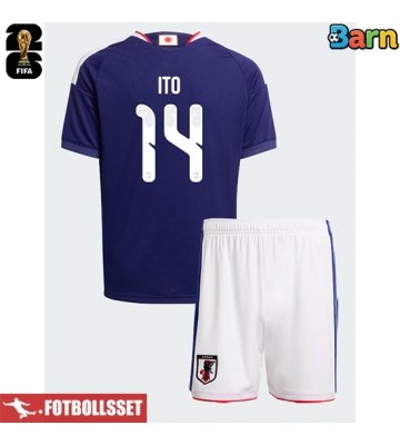 Japan Junya Ito #14 Hemmatröja Barn VM 2026 Kortärmad (+ Korta byxor)